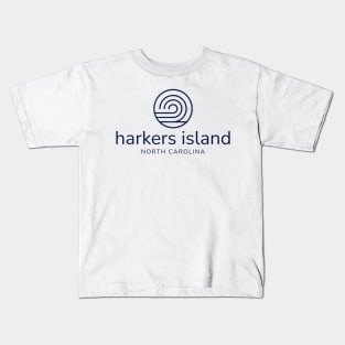 Harkers Island, NC Beach Summer Wave Kids T-Shirt